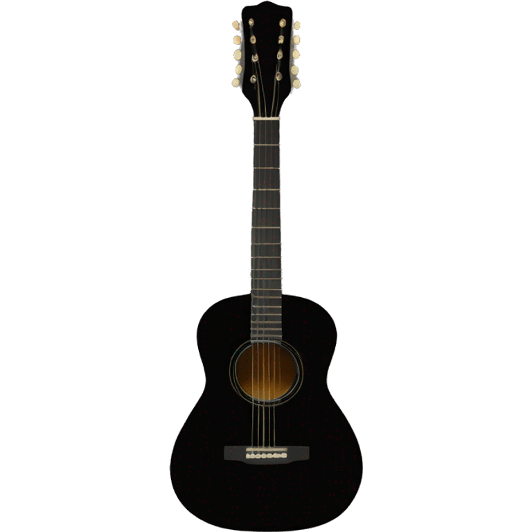 Black acoustic guitar emoji