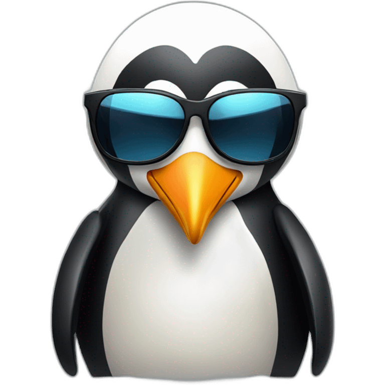 Pinguin-wearing-sunglasses emoji