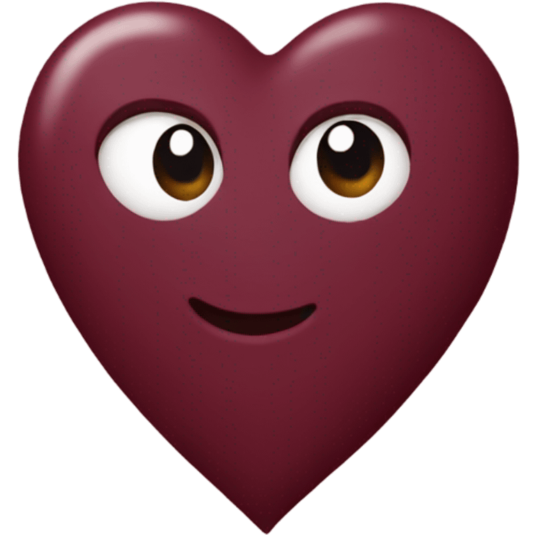 Burgundy heart  emoji