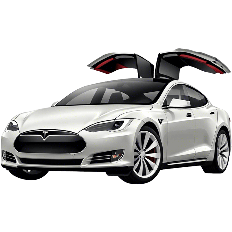 Tesla Model S - Tesla (Model Year: 2022) (Iconic colour: Silver) emoji