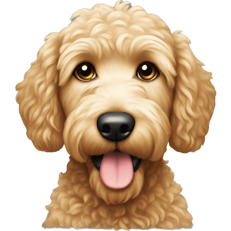  Christmas golden doodle  emoji