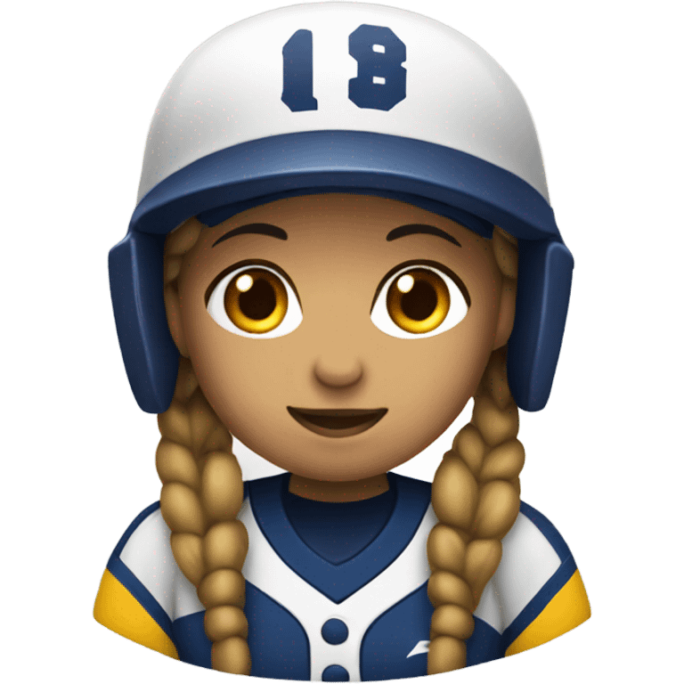 Softball player emoji