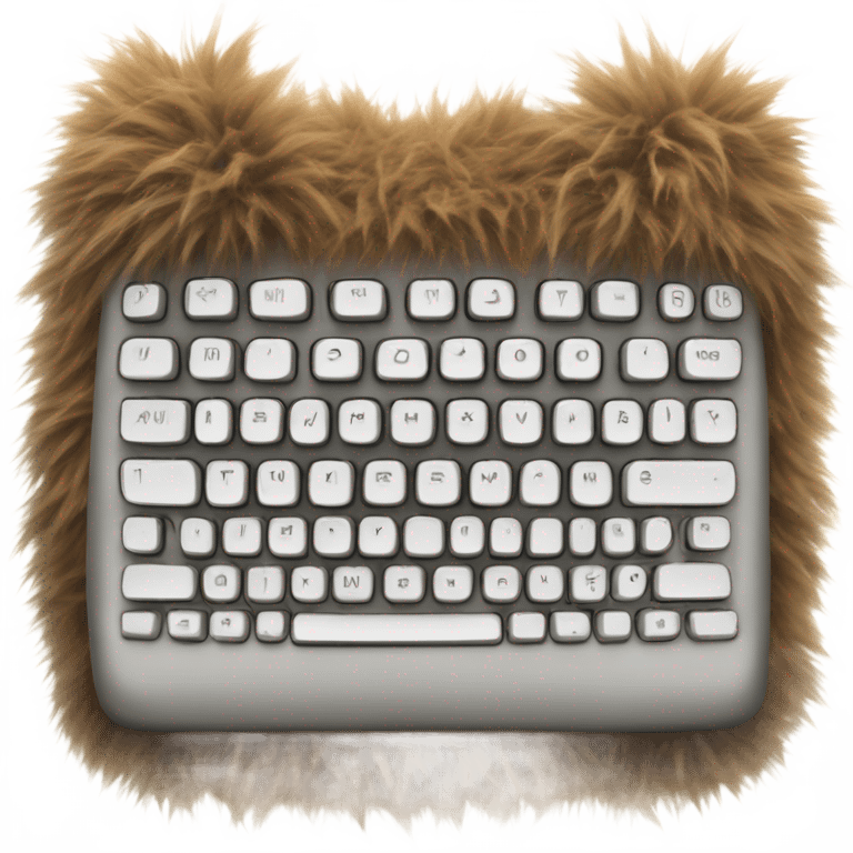 Keyboard with hairy legs emoji