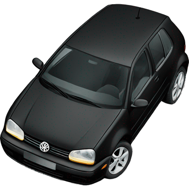 Volkswagen golf 4 black emoji