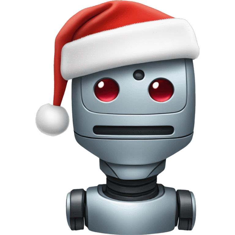 robot with santa hat emoji