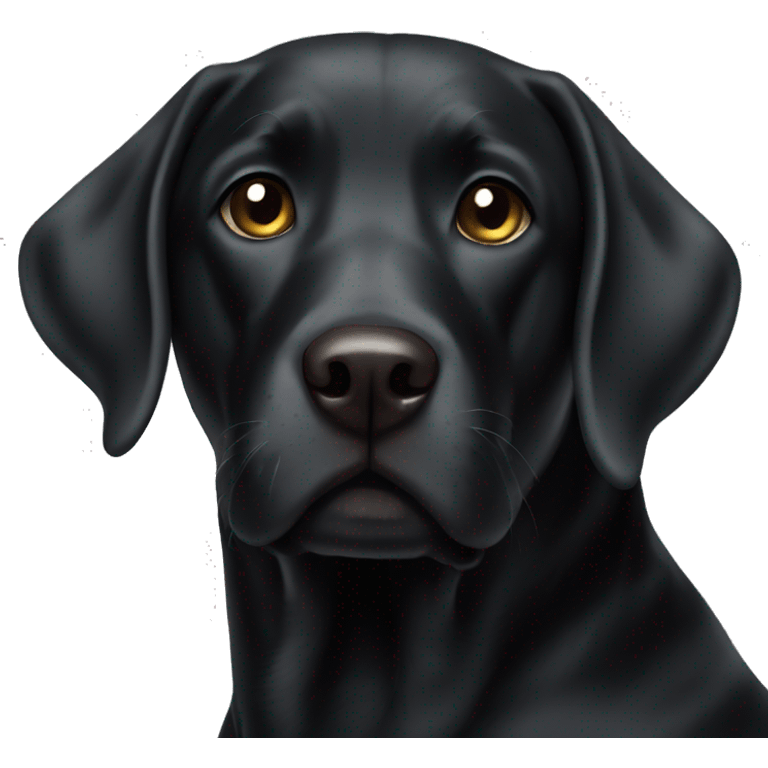 Black labrador emoji