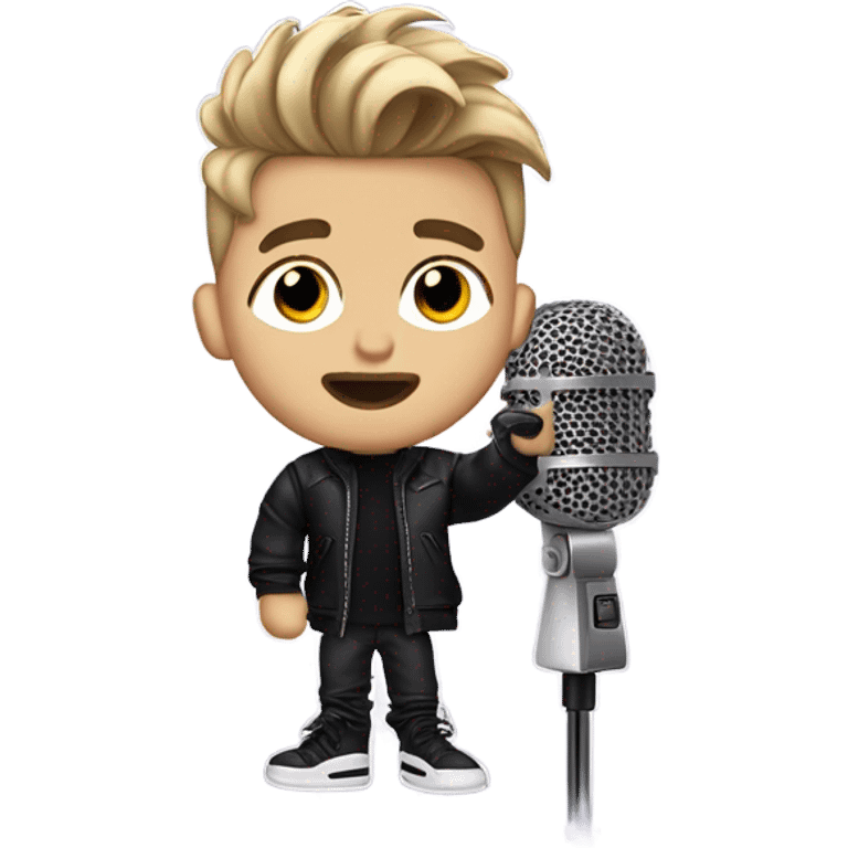 Justin Bieber singing emoji