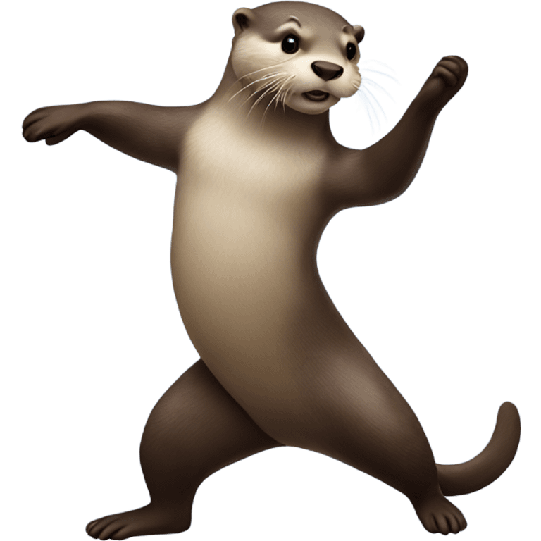 Otter dancing emoji