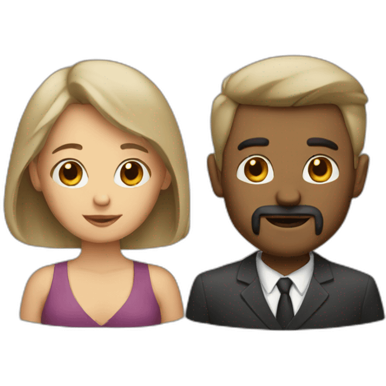 One men two woman emoji