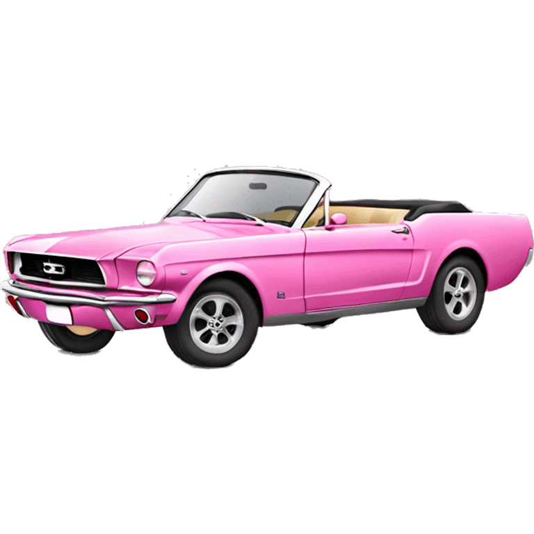 pink mustang cabriolet emoji