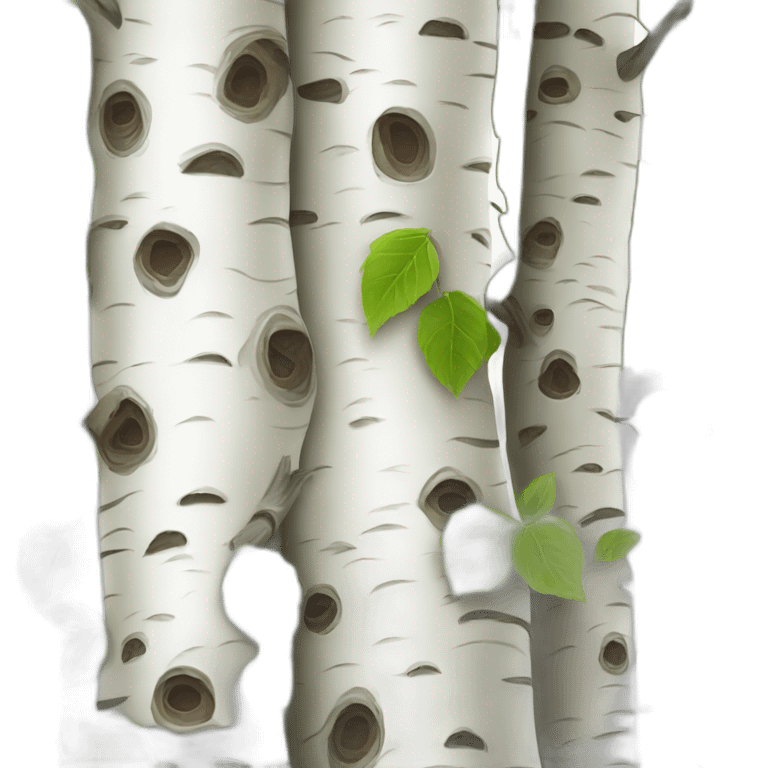 Birch tree emoji