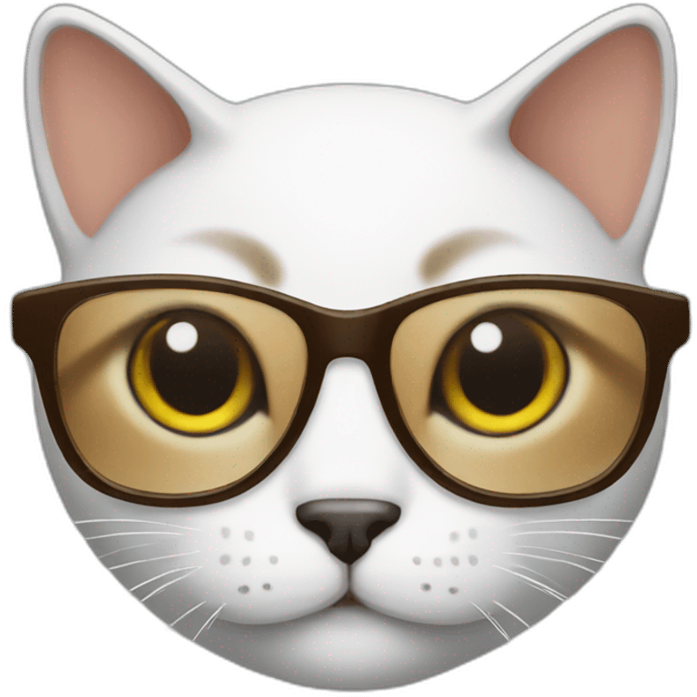 Cat with glasses emoji