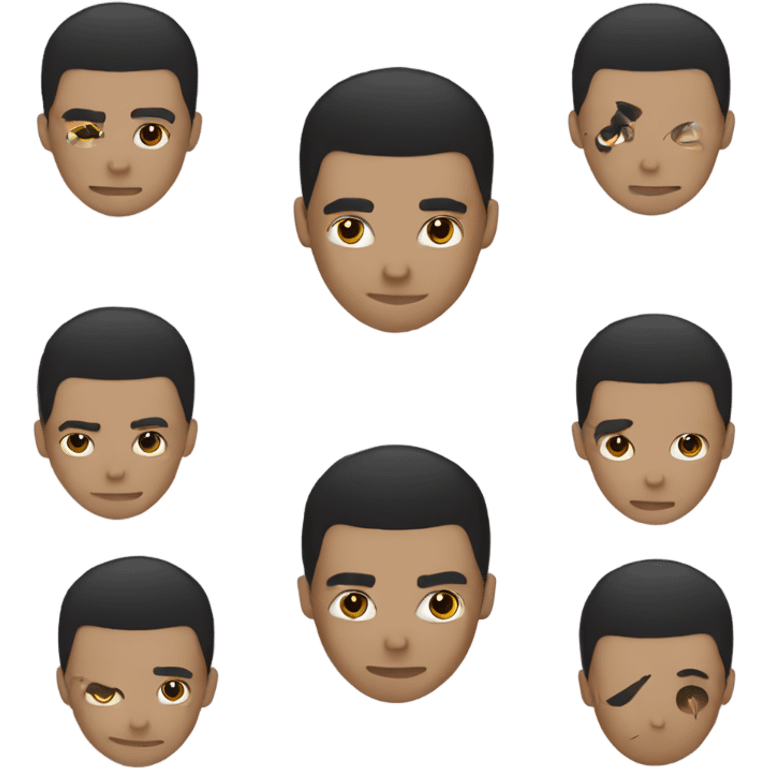 Ninja low taper fade emoji