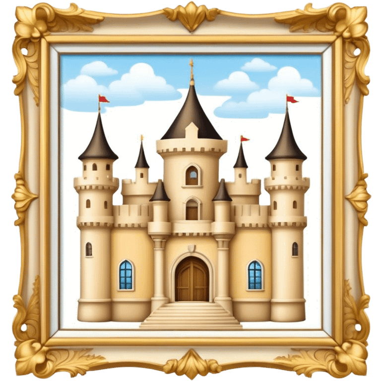 Baroque Style Castle cream Color  emoji