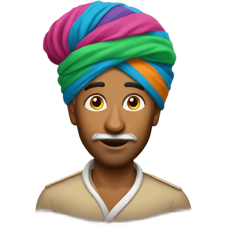 Indian wearing a turban  emoji