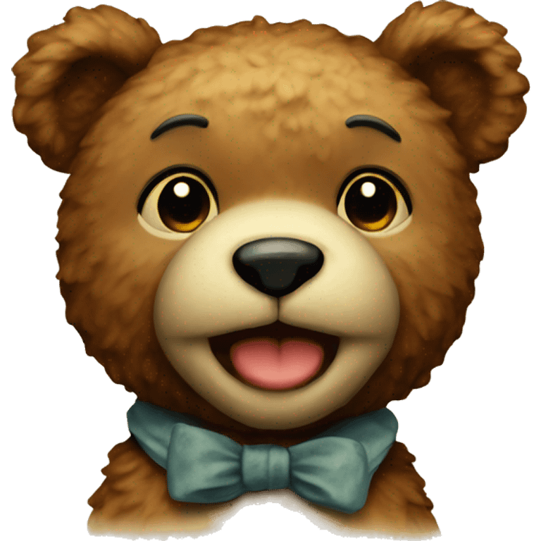 Vintage teddy emoji