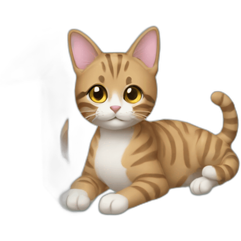 cat from gift box emoji