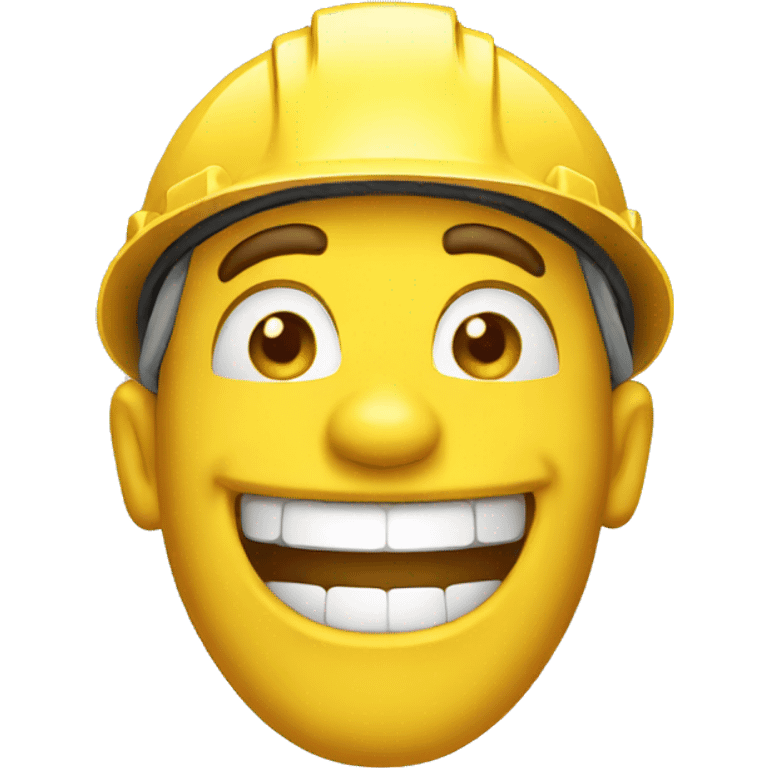 Laughing construction  emoji