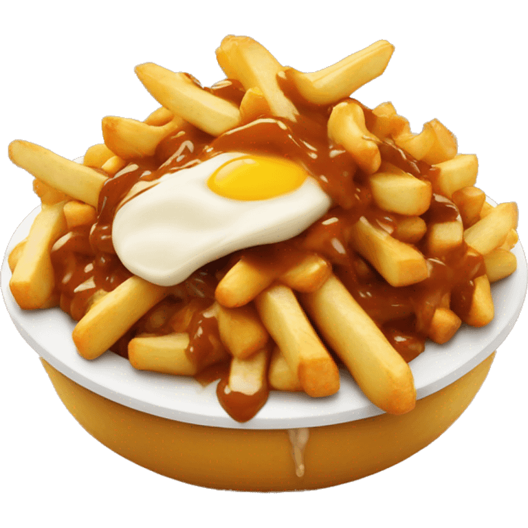 Poutine qui mange une poutind  emoji