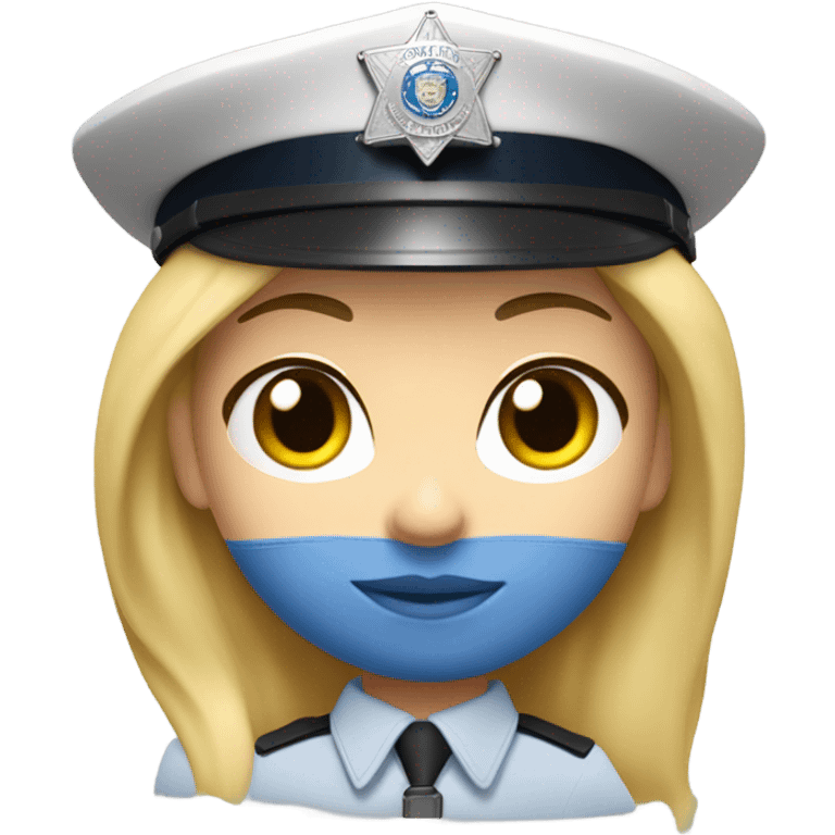 Police blonde emoji