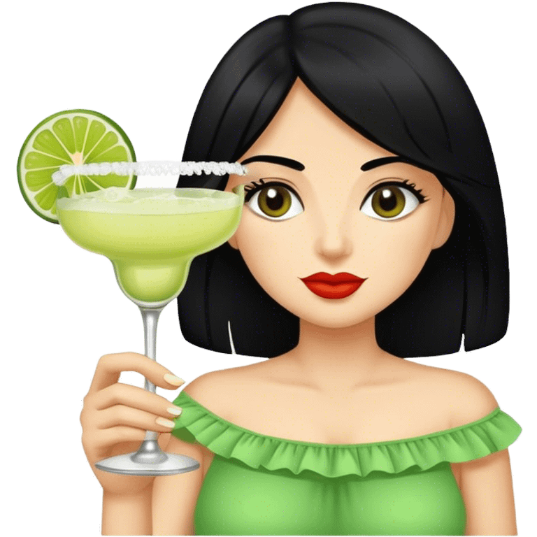 Margarita Connoisseur black hair  emoji