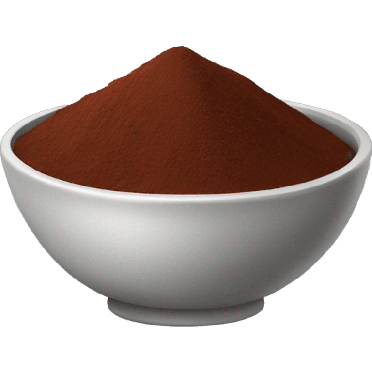 bowl of cocoa powder emoji