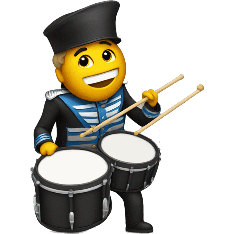 marching band man playing drums  emoji