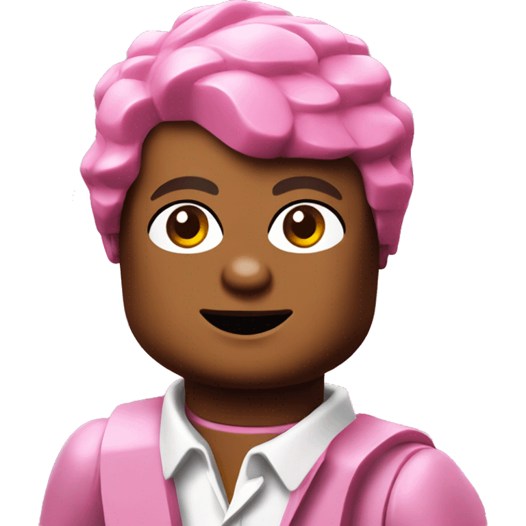 pink lego emoji