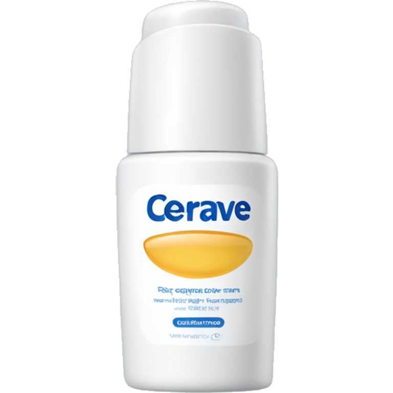 eye cream bottle with label cerave style  emoji