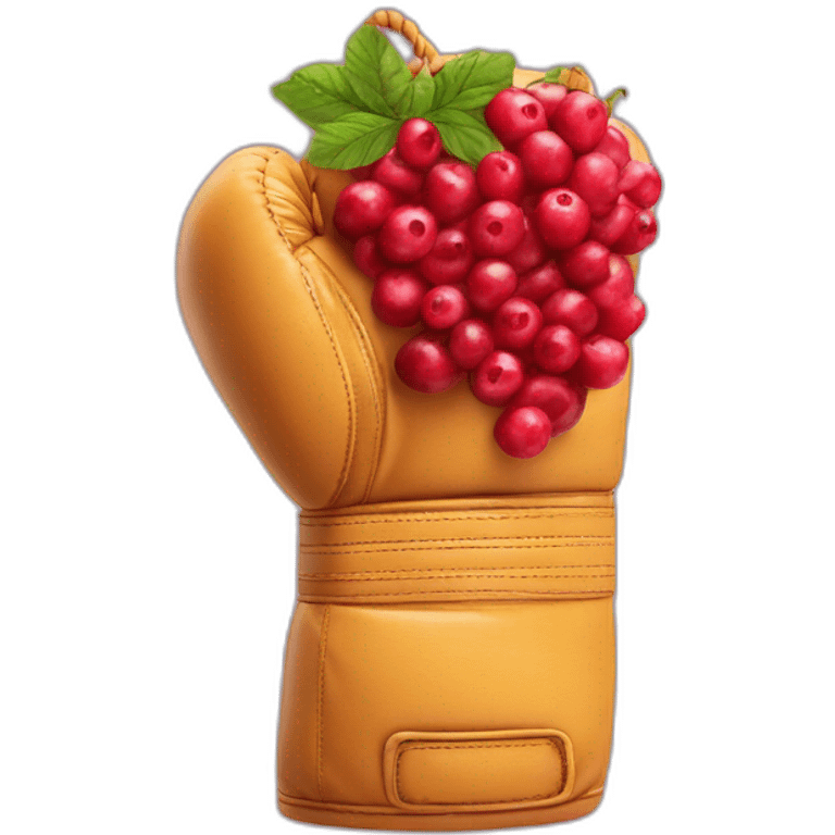 Boxing glove made of berries  emoji