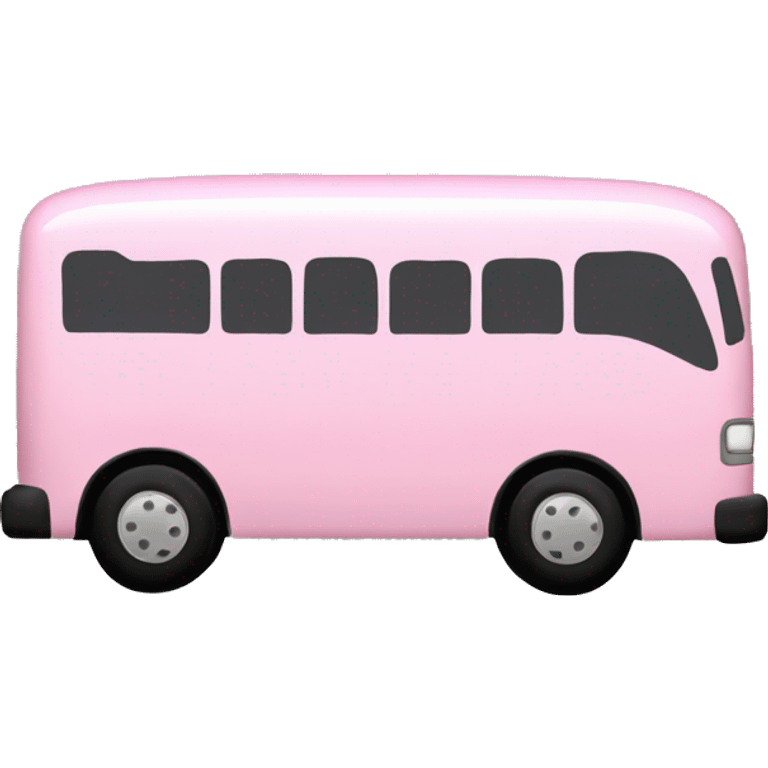 light pink bus emoji