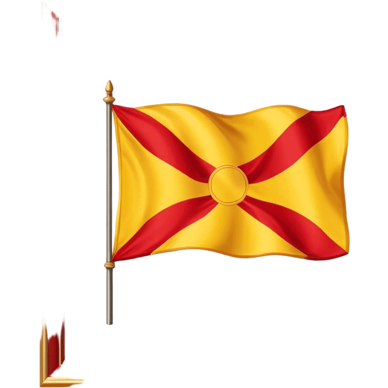 Occitane cross flag red yellow  emoji