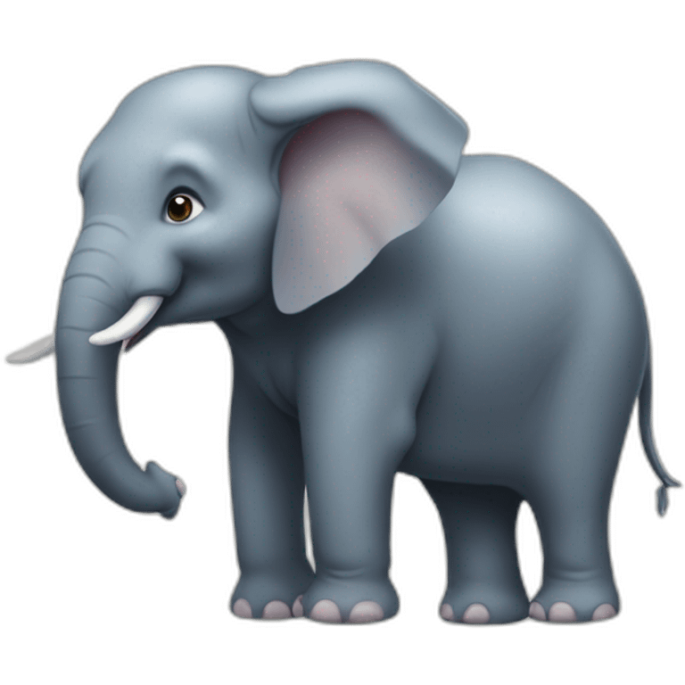 Cendre et éléphant emoji