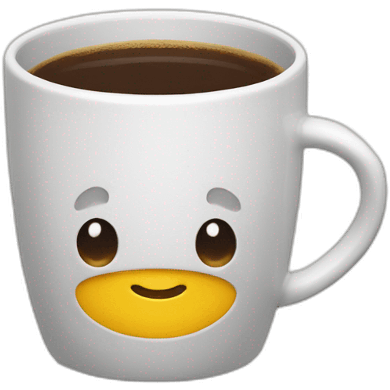 Chat dans une tasse à café emoji