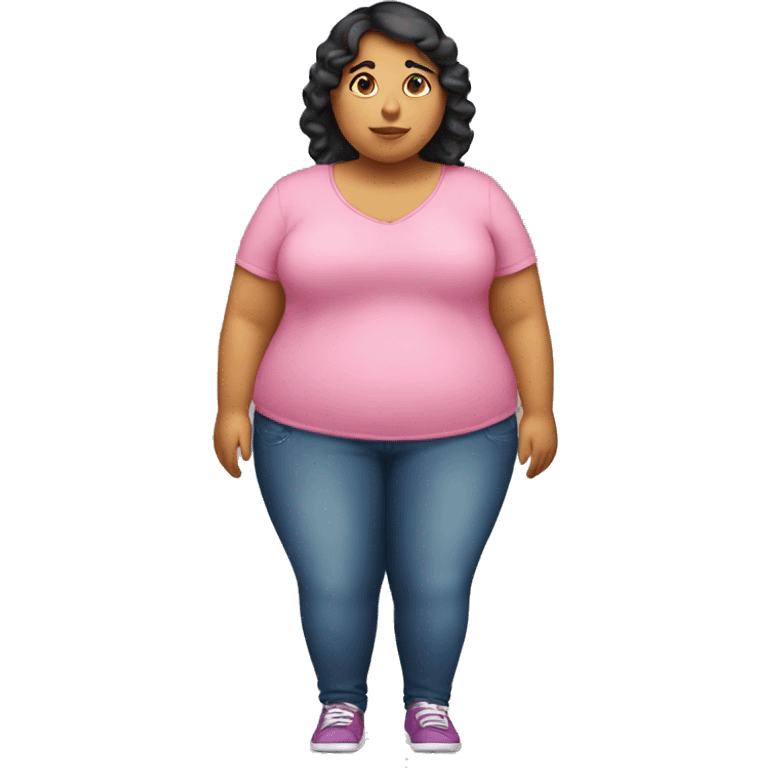 Fat Hispanic girl  emoji