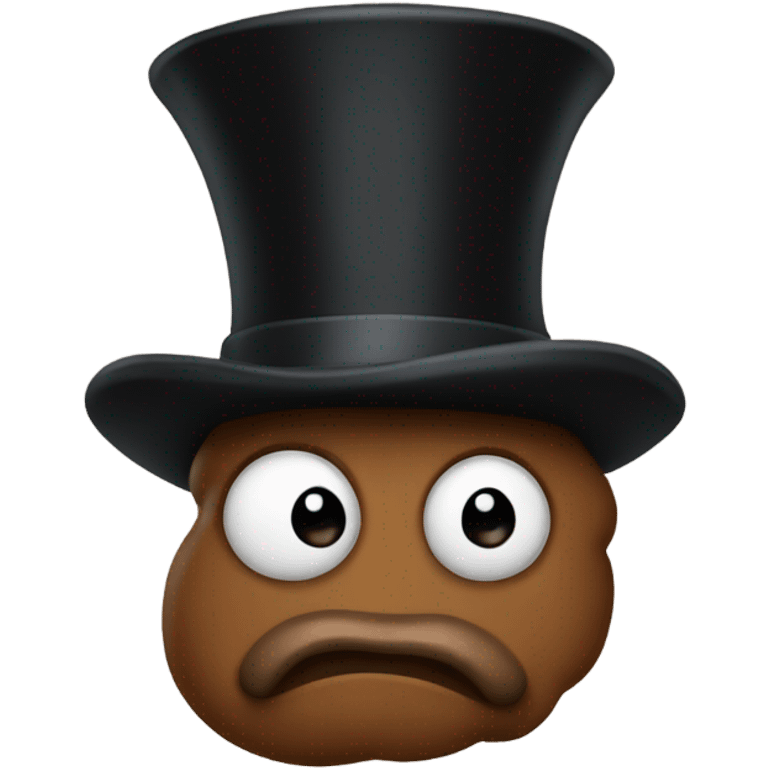 poop with top hat emoji