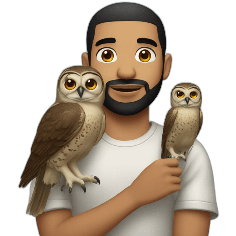 Drake with Owl emoji