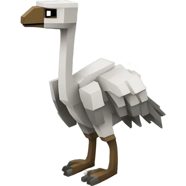 Minecraft style moa  emoji