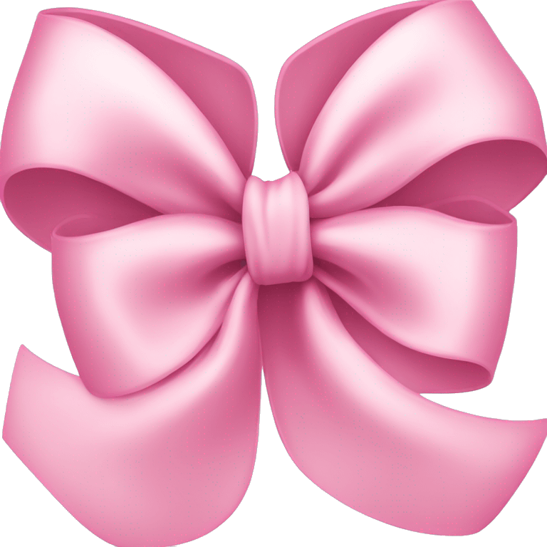 light pink ribbon bow emoji