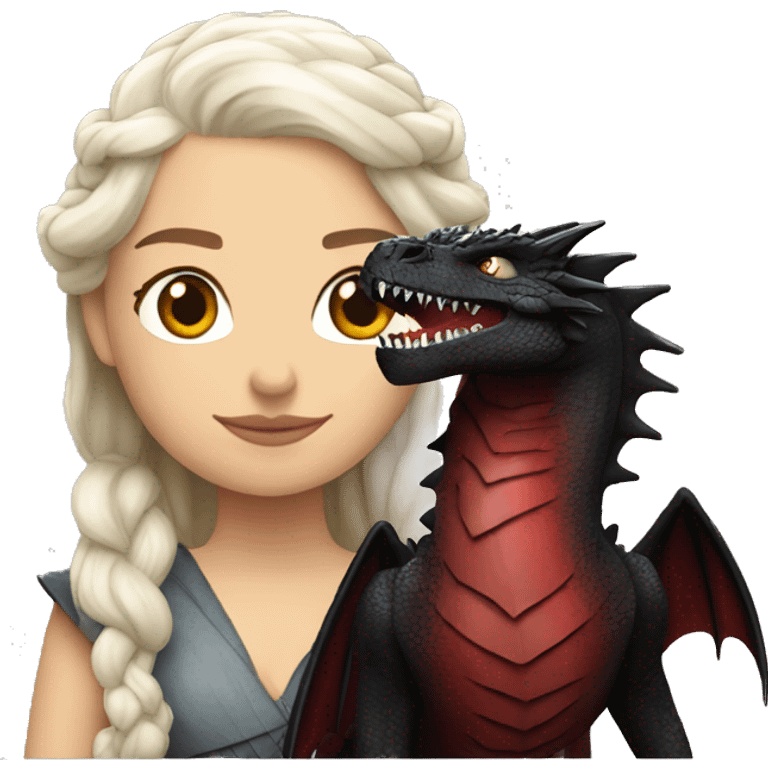 Daenerys with Drogon emoji