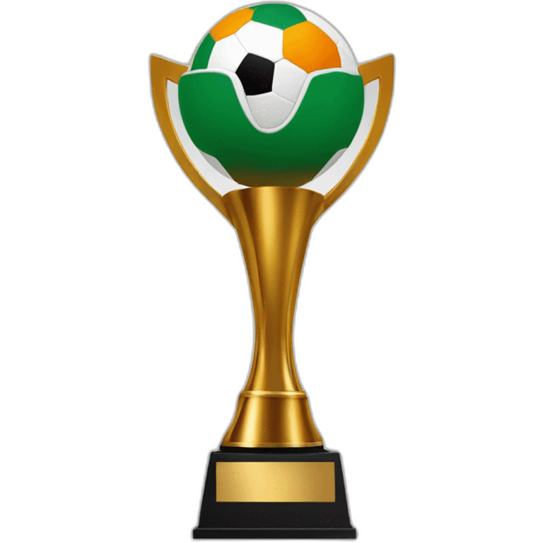 African football cup of nation in ivory coast with CAF logo emoji