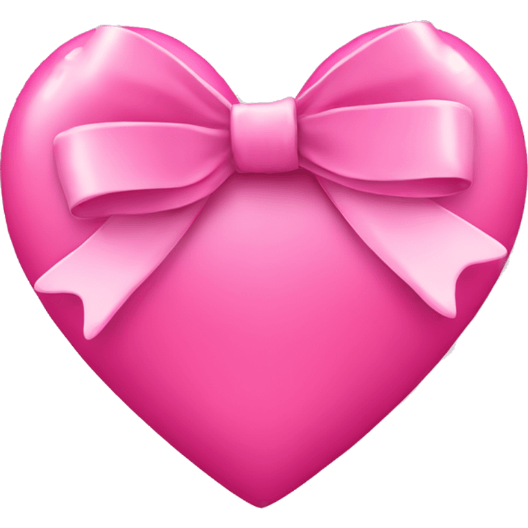 Pink heart with bow  emoji