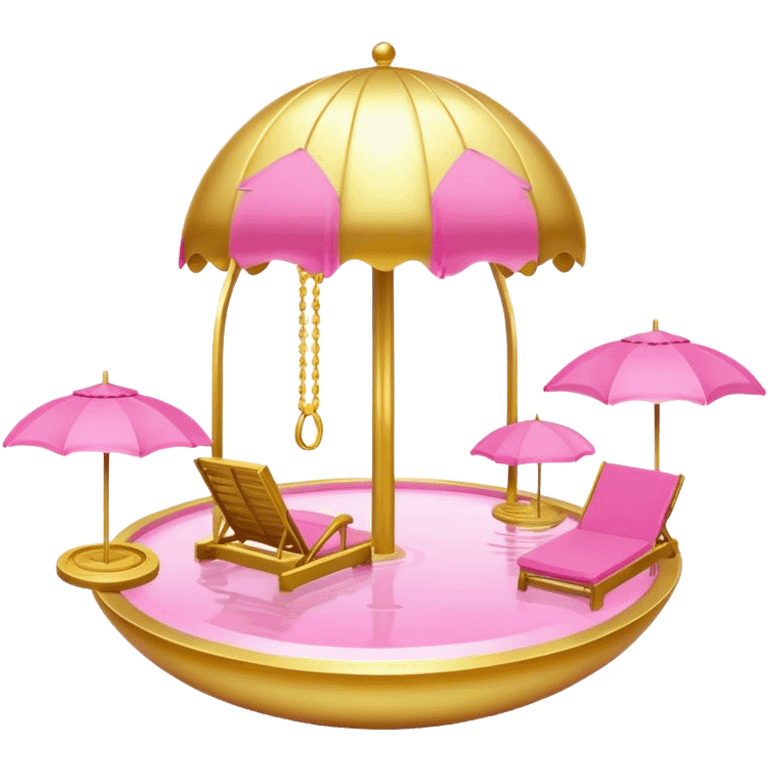 belief gold pink paradise emoji