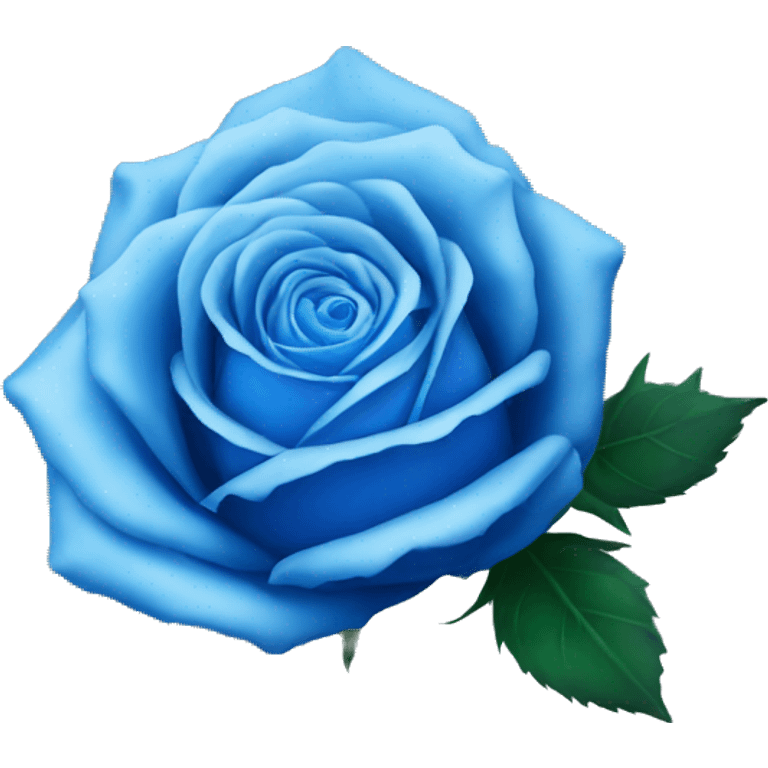 Blue rose emoji