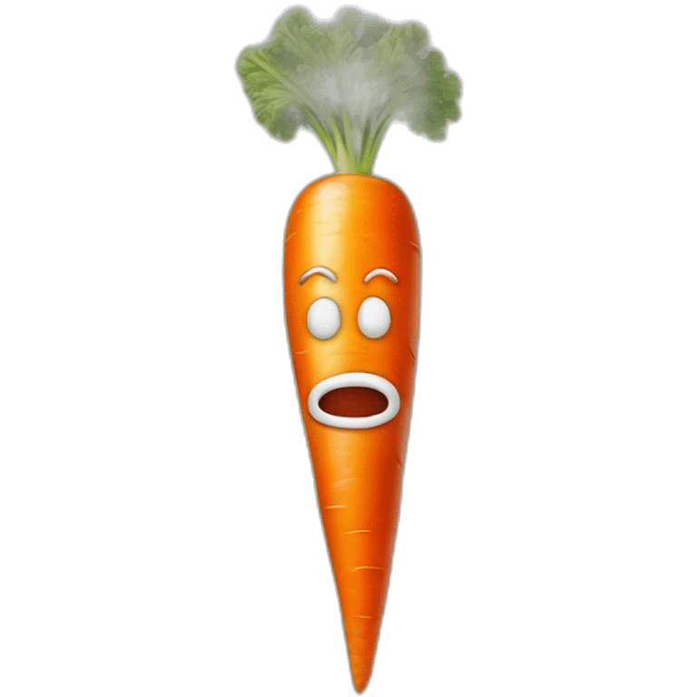 carrot with clown head emoji