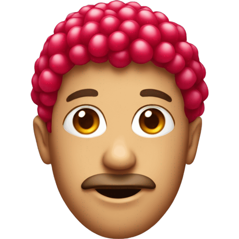 Raspberry red emoji