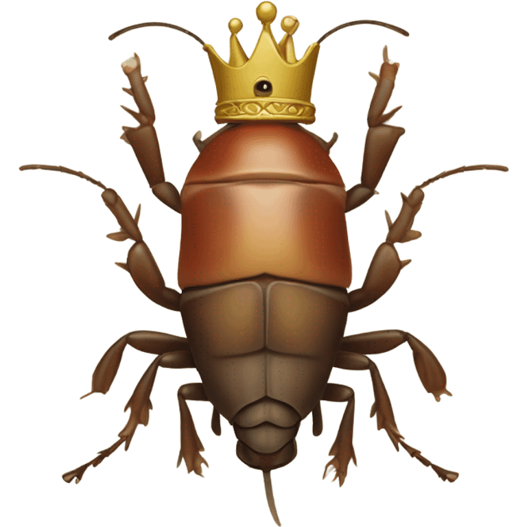 Cockroach with crown emoji