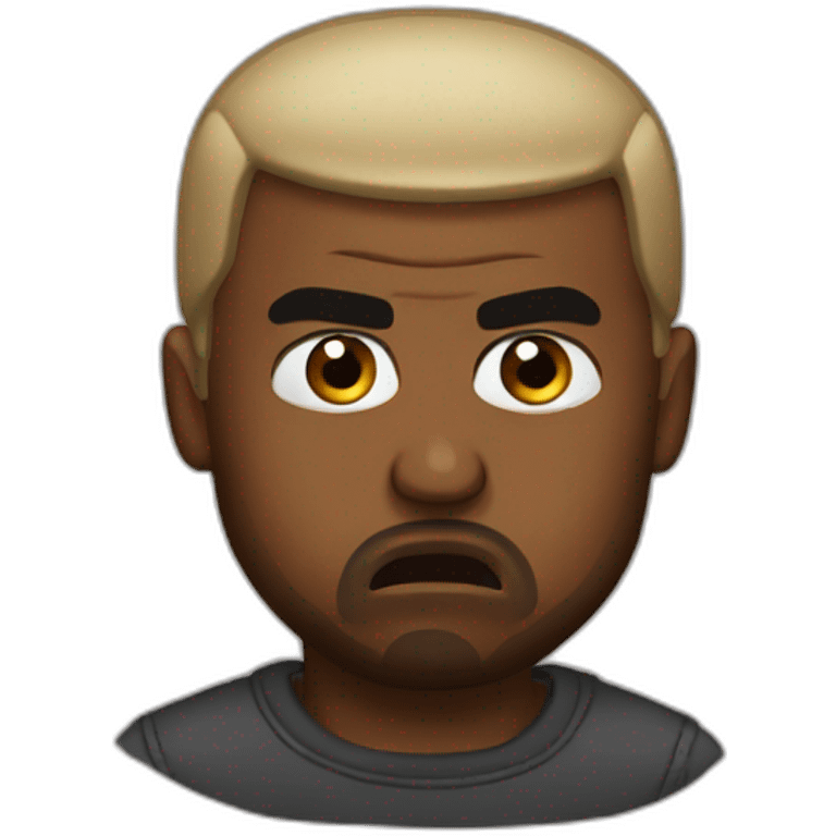 Kanye west angry emoji