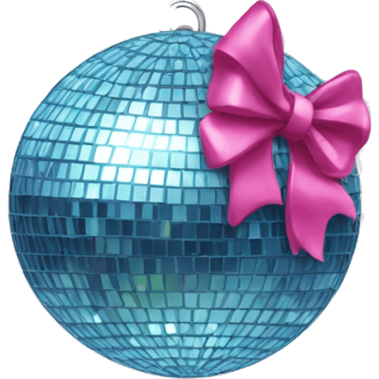 Disco ball with a bow  emoji