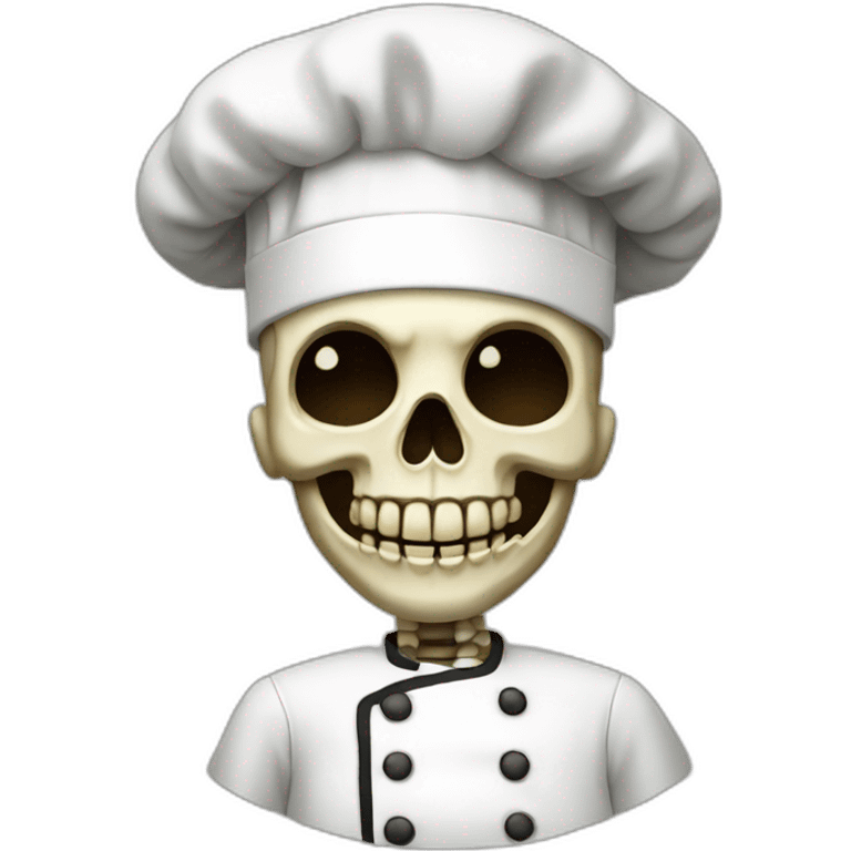 chef skeleton emoji